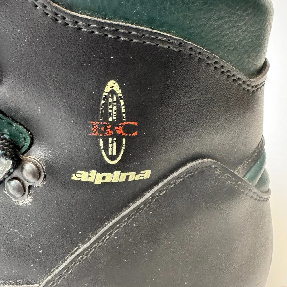 Alpina BC 5019 Backcountry Ski Boots Mens Size 9 Black‎ Green Thinsulate